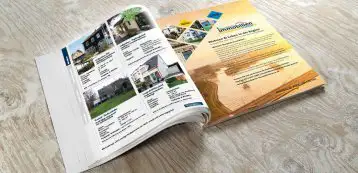 Immobilienzeitung aufgeschlagen